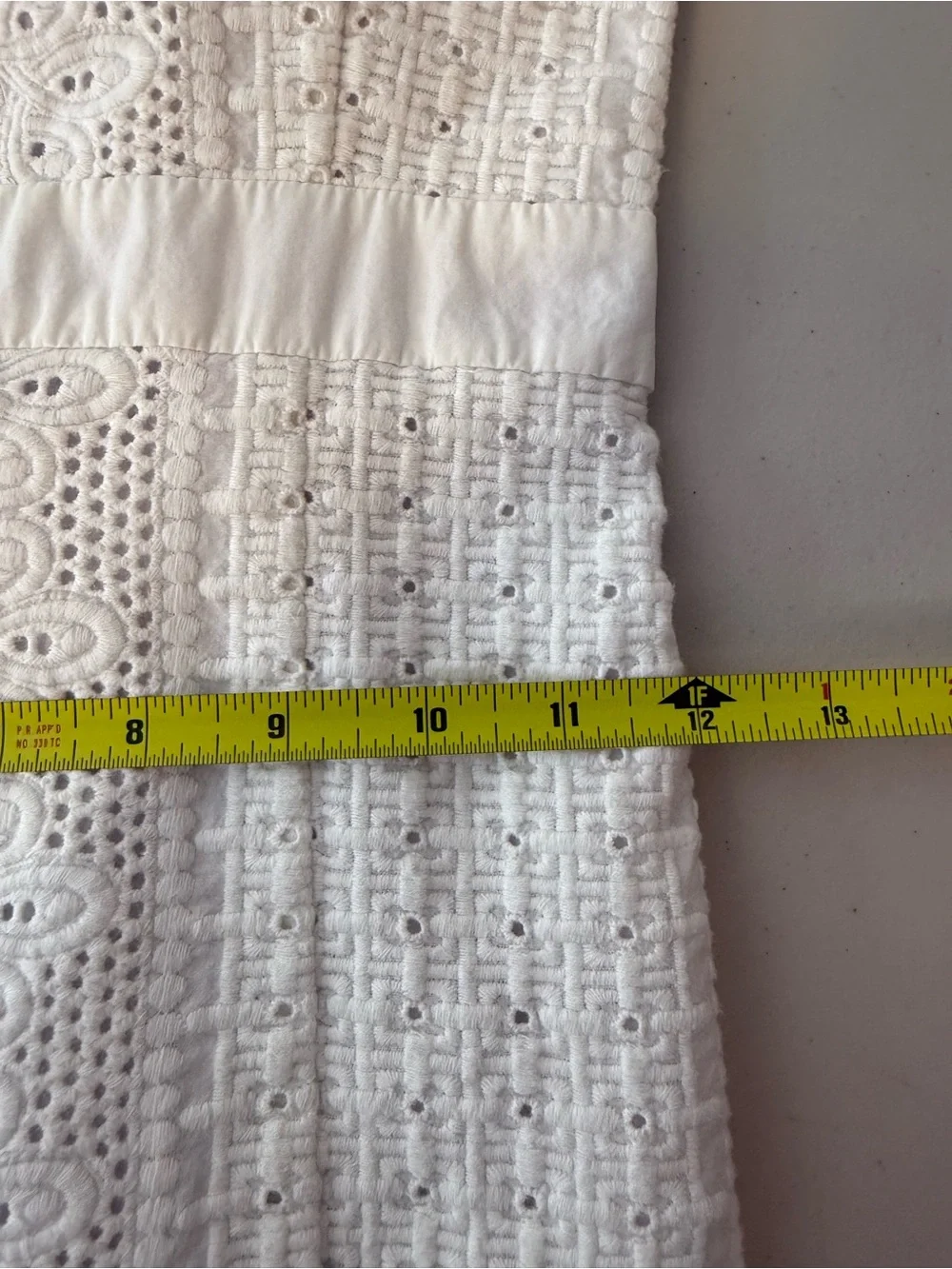 Lilly Pulitzer White Eyelet Tie Strap Mini Dress Size 8